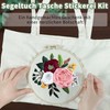 Turmaster Embroidery Set with Canvas Tote Bag, Embroidery Set for