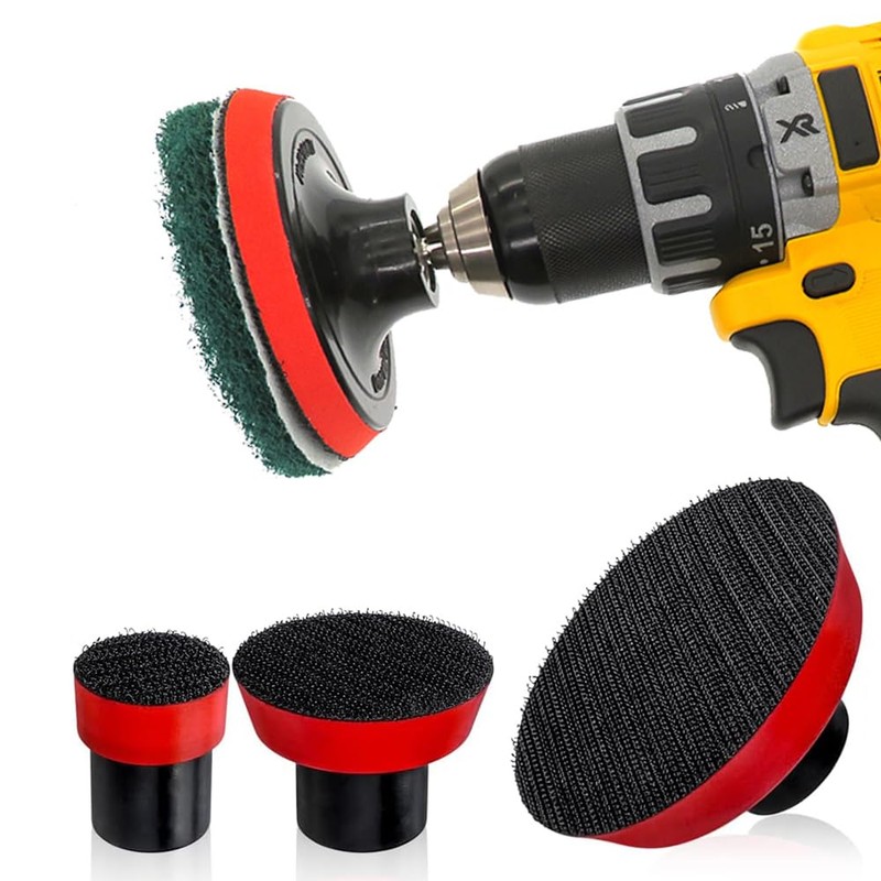 Gasea 3pcs M14 Thread Hook and Loop Backing Pad, 1"