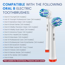 inFein Replacement Toothbrush Heads for Oral-B Braun, 8-Pack Cross Action EB50 Electric Toothbrush Heads, Compatible with Oral-B Pro 1000/3000/7000/8000/9600, Superior Cleaning Bristles