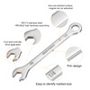 HARFINGTON Thin Combination Wrench 1/4" 30Cr13 Stainless Steel Quenching Polish