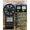 Digital Anemometer Handheld, WapoRich 7 in 1 Wind Speed Meter