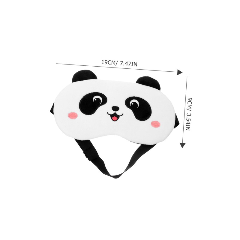 KOMBIUDA Plush Sleep Mask for Adults Cute Cartoon Panda Design