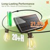 addlon 78(72+6) FT Solar String Lights Waterproof,Patio Lights Solar Powered