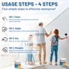 Liquid Waterproof Sealant 70oz Clear, LUVBOATE Transparent Waterproof Coating Water-Based