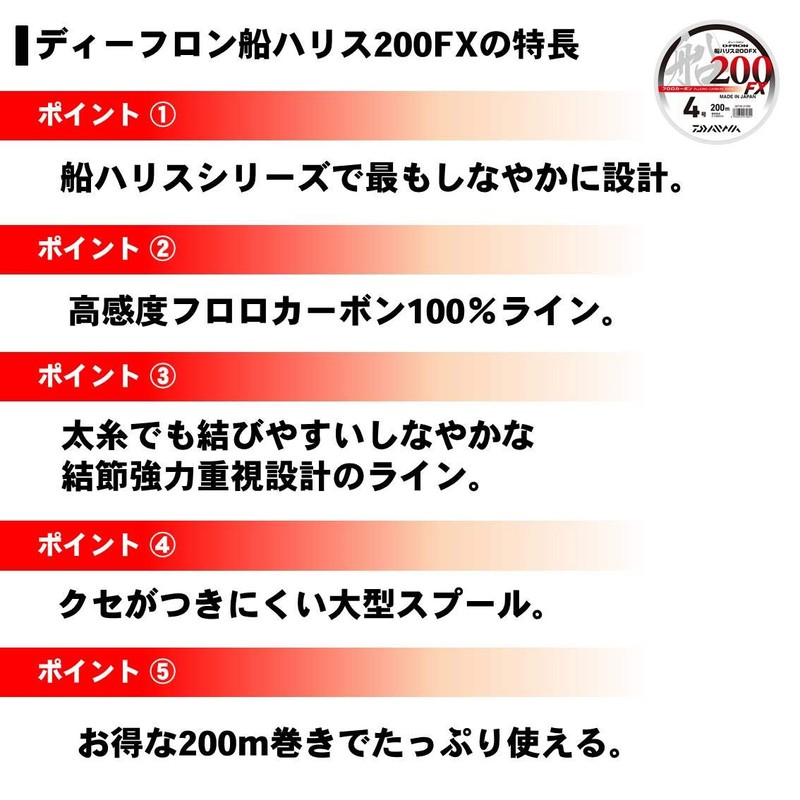 DAIWA Floro Line Deflon Ship Harris 200FX No. 12 68.6