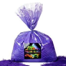Color Blaze Holi Colored Powder - 25 lbs of Purple Powdered Color - For Fun Runs, Color Toss, Rangoli, Powder War, Backyard Party & Festivals - Pack of 1 Big Bag - 25 Pounds in Bulk - Purple