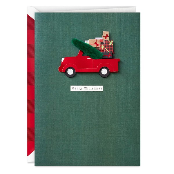 Hallmark Signature Christmas Card (Red Truck)