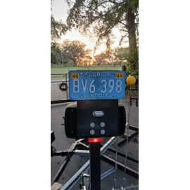 part for harmar LICENSE PLATE RISER for Harmar Lifts   Ready to  Mount /  Includes  hardware