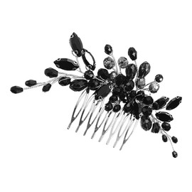 Mipcase Peineta De Novia De Boda Peine Del Pelo De La Novia De La Boda Accesorios Para El Cabello De Boda Para Peine Lateral Nupcial Peine De Navidad Deco De Las Mujeres Metal Cristal