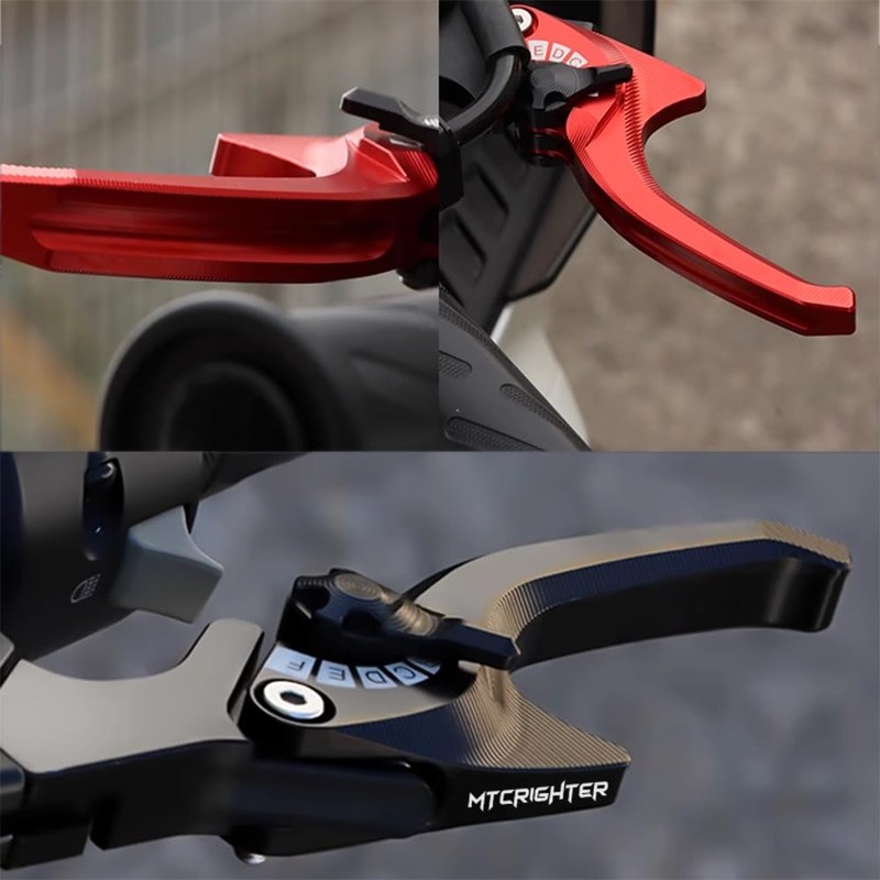 MTCRIGHTER 2 Fingers Short Brake Clutch Lever Set Compatible with