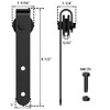skysen Cabinet Sliding Barn Door Hardware Kit Super Mini Sliding