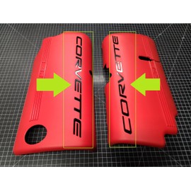 Corvette Decal Letter Inlays for C5 Fuel Rail Engine Covers Fits LH & RH 1997-2004 Corvette 5.7L LS1 LS6 LSX (Gloss Black)