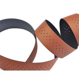 UPANBIKE Bike Handlebar Tape with Stomata Synthetic Leather Wraps for Road Bike Fixed Gear Bike (2pcs/set) (Red)