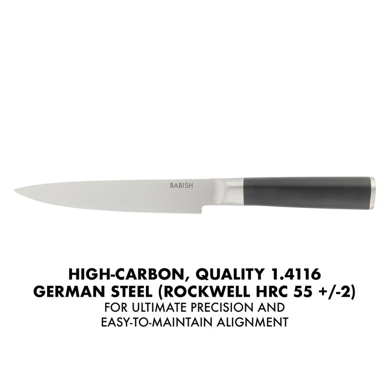 Babish High-Carbon 1.4116 German Steel 8 Inch Full Tang, Forged