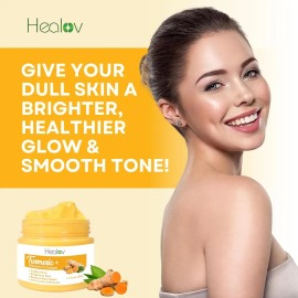 Crema Facial De Cúrcuma Para Rostro Y Cuerpo - Loción Aclara
