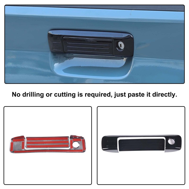 Aunginsy Car Tailgate Handle Cover Kit Compatible with Ford Maverick
