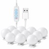 Detachable LED Makeup Mirror Lights – USB-Powered Hollywood Vanity Bulbs