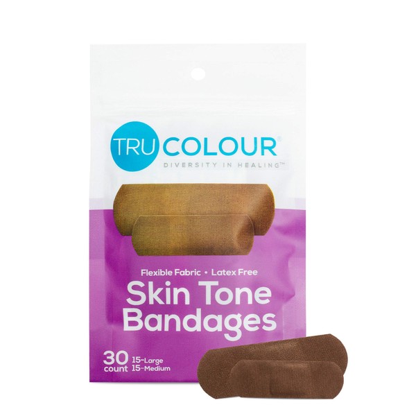 Tru-Colour Skin Tone Dark Brown-Black Single Pack (30-Count, Purple Bag)
