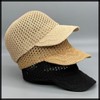 White Fang CZA116 Women's Straw Cap, Hat, Mesh, UV Protection,