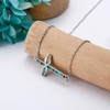 POPLYKE Cross Necklace 925 Sterling Silver Cross Necklace for Women