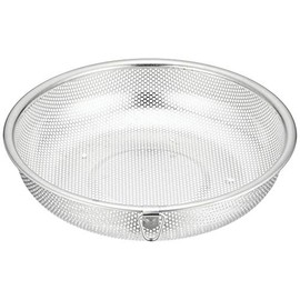 Pearl Metal Shallow Punching Colander 21 cm Stainless Steel At Aqua HB-4116 Silver