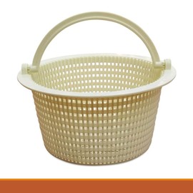 Mega Skimmer Basket Compact Robust Leaf Catcher for Pools Diameter 16 cm Perfect Fit for Standard Skimmers, Durable Plastic Design, Easy Maintenance & Space Saving for Crystal Clear Water