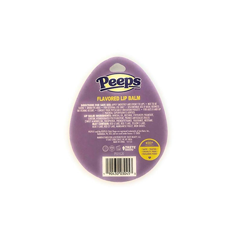 Peeps (1) Easter Candy Flavored Lip Balm - Grape Marshmallow