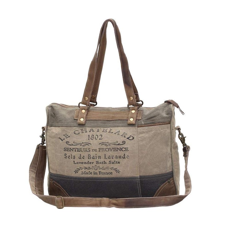 Myra Bags Le Chatelard Canvas Messenger Bag S-0966