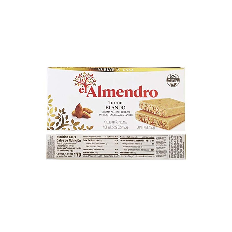 El Almendro Turron 3 Variety Pack- Toasted Egg Yolk Turron