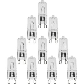 SQXBK Halogen Bulb 10PCS G9 T4 230V 40W Bi-Pin Base Warm White Halogen Light Bulbs