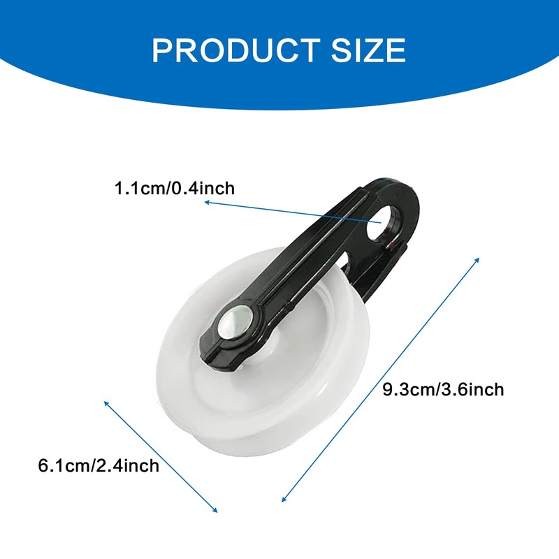 Nylon Clothesline Pulley 2 inch Diameter Nylon Pulley Outdoor Puller