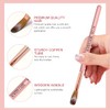 3Pcs Pinceles para Uñas Acrílicas, Brochas Acrílicas Para Uñas, Cepillos
