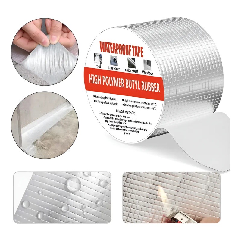 Cinta Impermeable Adhesiva Tapa Goteras 10cm X 10m