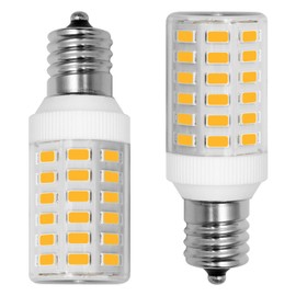 Megereet Refrigerator Bulb KEI D28M KEL 2815 KEI D28X KEL 2816X Freezer Light Bulb LED 100-265v Refrigerator E17 3.8w 40w Halogen Equivalent Warm White 3000K Pack of 2