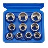 'Box Nuts Hexagonal 1/2 Socket Set Metric/Sae Inch Set 10