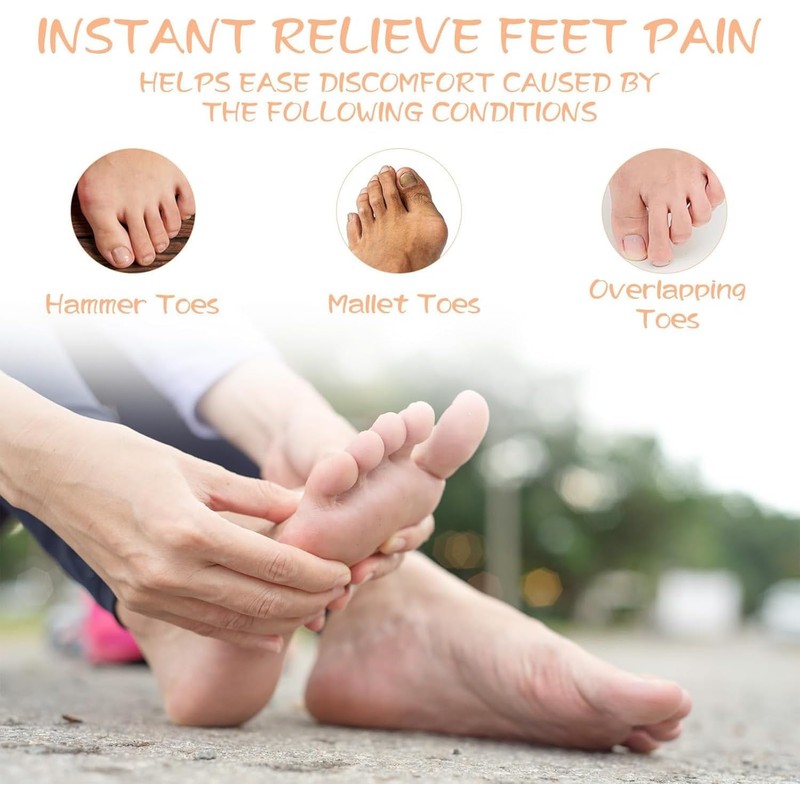 14PCS Hammer Toe enderetener Corrector, separseparseparseparseparseparseparseparcorrecde dedo del pie tablipara