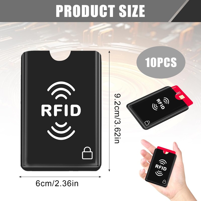 Smomend RFID Blocker Card Case, TÜV-Tested RFID Blocker Protective Case,
