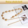 PMTFUMY Hollow Out Daisy Chain Belt for Stylish Looks,Western Metal