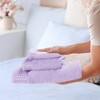 GLAMBURG Ultra Soft 3 Pack Cotton Towel Set, Contains a