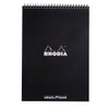 Rhodia Wirebound Notepad, A4, Dot - Black (185039C)