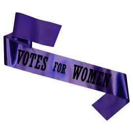 My Pretty Little Gifts 'Votes for Women' Suffragette Child Sized Sash: Green, Purple, Yellow, White: Emmeline Pankhurst Costume Kids (Purple)