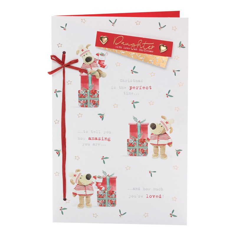 Boofle Daughter With Love Christmas Card