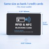runzoos 6 Pack RFID Blocking Cards, Safe Guard Card Protector