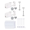 QWALIT Silver Ear Piercing Kit Ear Piercing Gun Kit Earrings