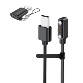 PLAUD NOTE AI Voice Recorder Compatible Charging Cable, 4 Pin Charger, TYPE-C Universal Magnetic Charging Cord [YAJOJO] Magnetic Adsorption, Fast Charging, Durable, Convenient, Lightweight, Small