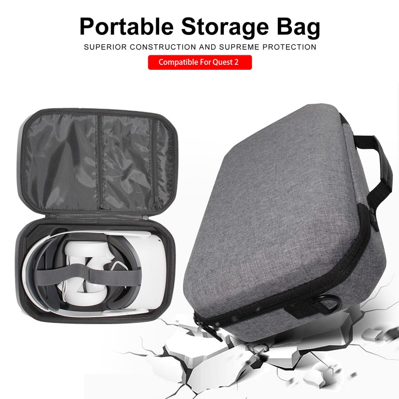 Travel Case Compatible for Quest 2 Virtual Reality Headset Carrying