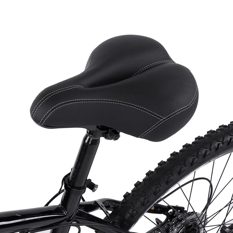 Mountain Road Bike Soft Seat Saddle with Tail Light Replacement