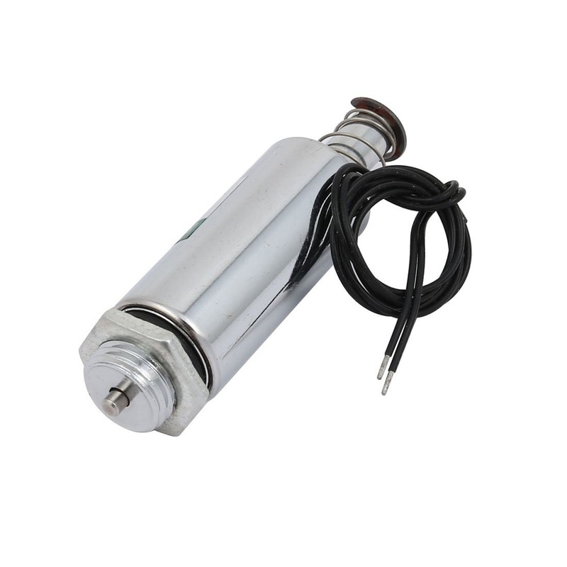 uxcell DC 12V Push Type Tubular Linear DC Solenoid Electromagnet