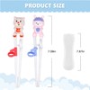 Quimoy 2 Pairs Kids Training Chopsticks, Cute Animal Cartoon Design
