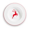 GMUNDNER KERAMIK Soup Plate, Deer Ruby, 9.4-Inch